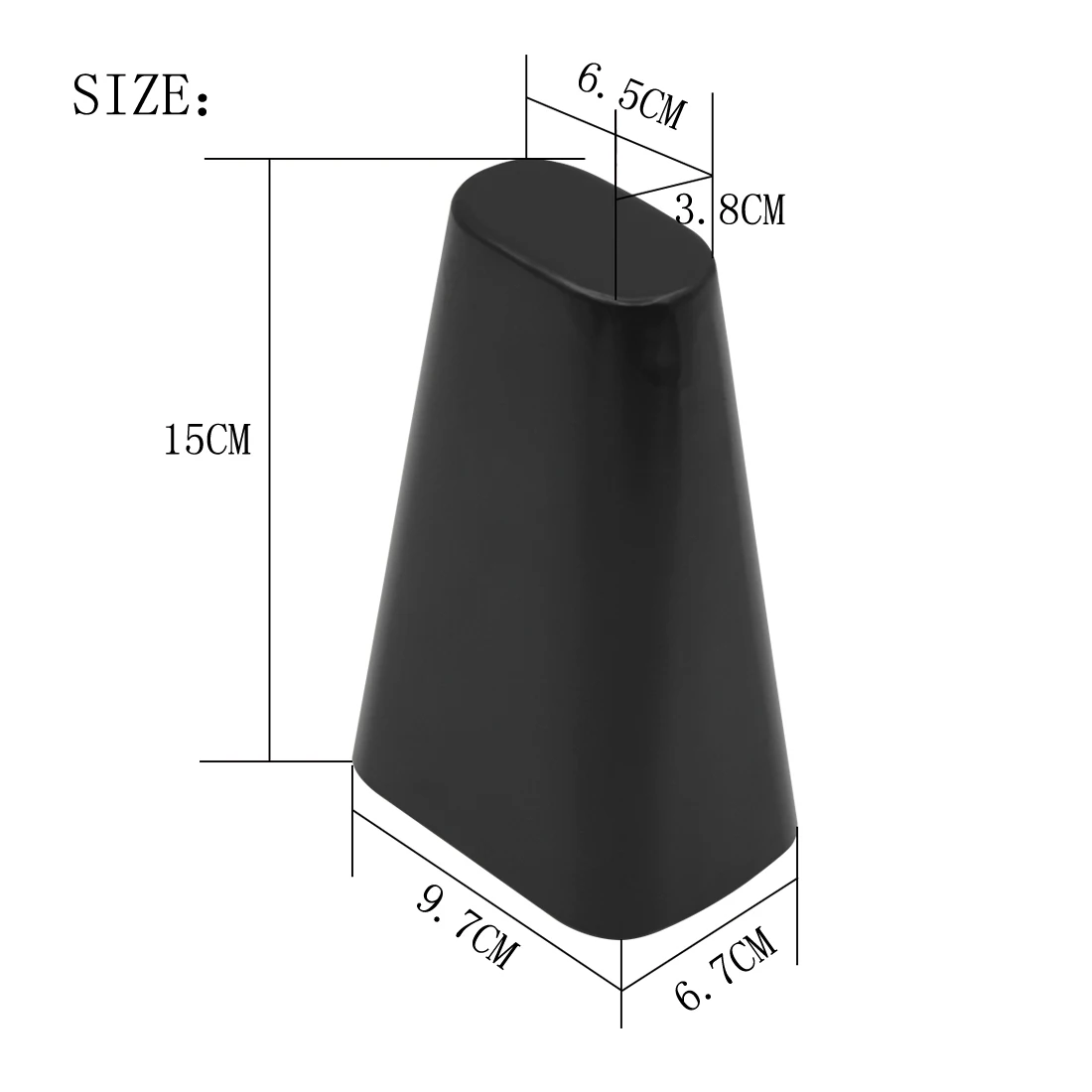 6 Inch Cowbell High Quality Percussion Musical Instrument Black Metal Cattlebell Hand Held Cow Bell Drum Set Instrument Part