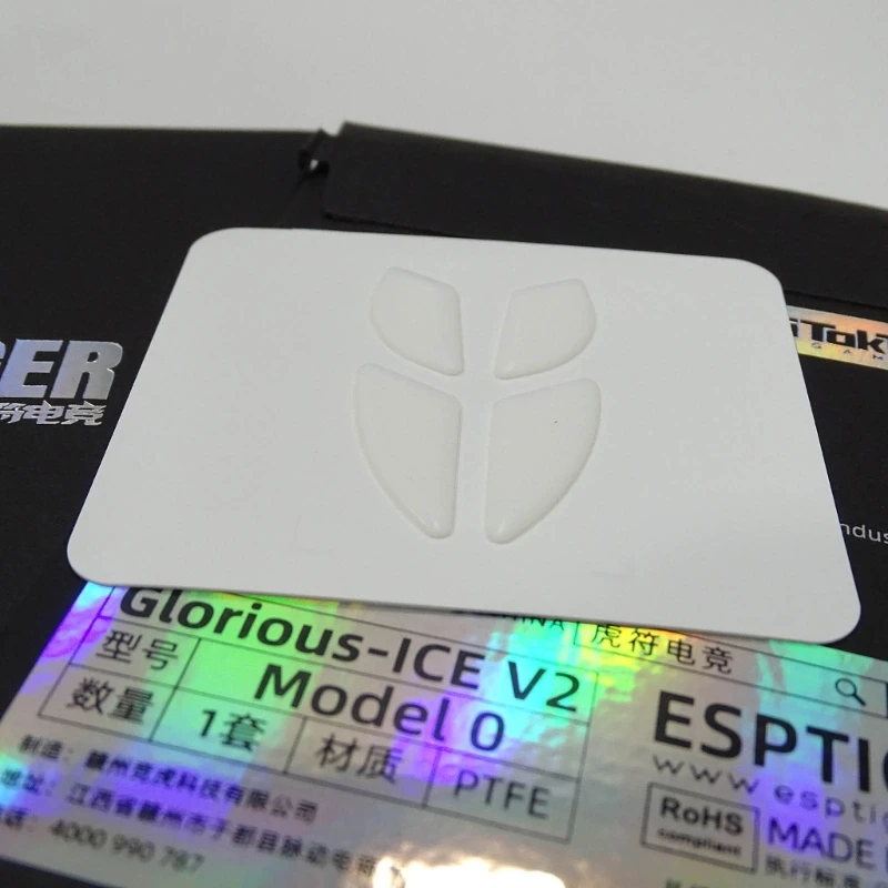 1 paquet pieds souris ICE V2 pédale pour glorieux modèle O remplacement pieds souris glisse bord courbe pieds souris
