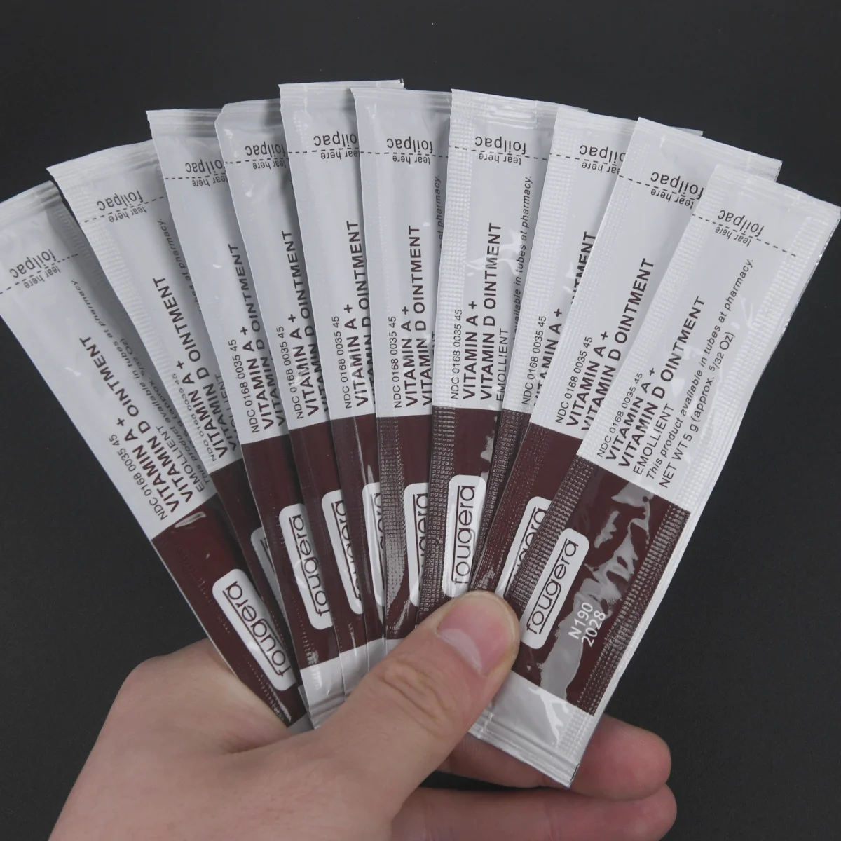 100pcs/pack Tattoo Aftercare Cream Fougera Vitamin Ointment Care Supplies Recovery Vitamin A&D Repairing Healing Cream