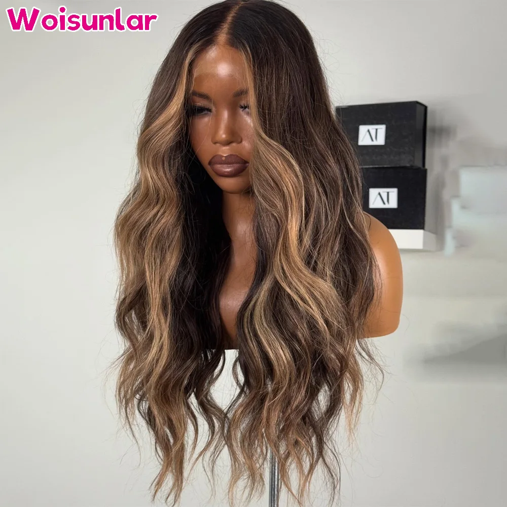 

Выделите блондинку и коричневые парики из натуральных волос на кружеве спереди, объемная волна, 34 дюйма, 200% черные, женские, 13x4, прозрачные кружевные бразильские волосы