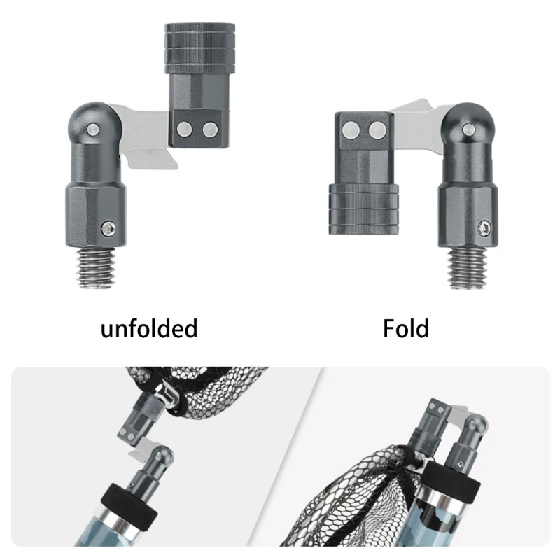 

1/2in to 1/2in Connector Landing Net Adapter Fishing Net Poles Joint Connector
