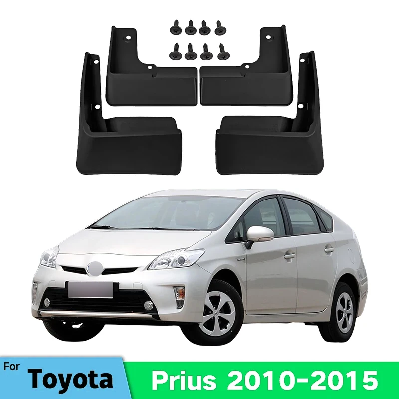 MudFlaps For Toyota Prius 3rd XW30 2010-2015 2014 2013 Mud Flaps Splash Guard Mudguards Front Rear Fender Car Accessories