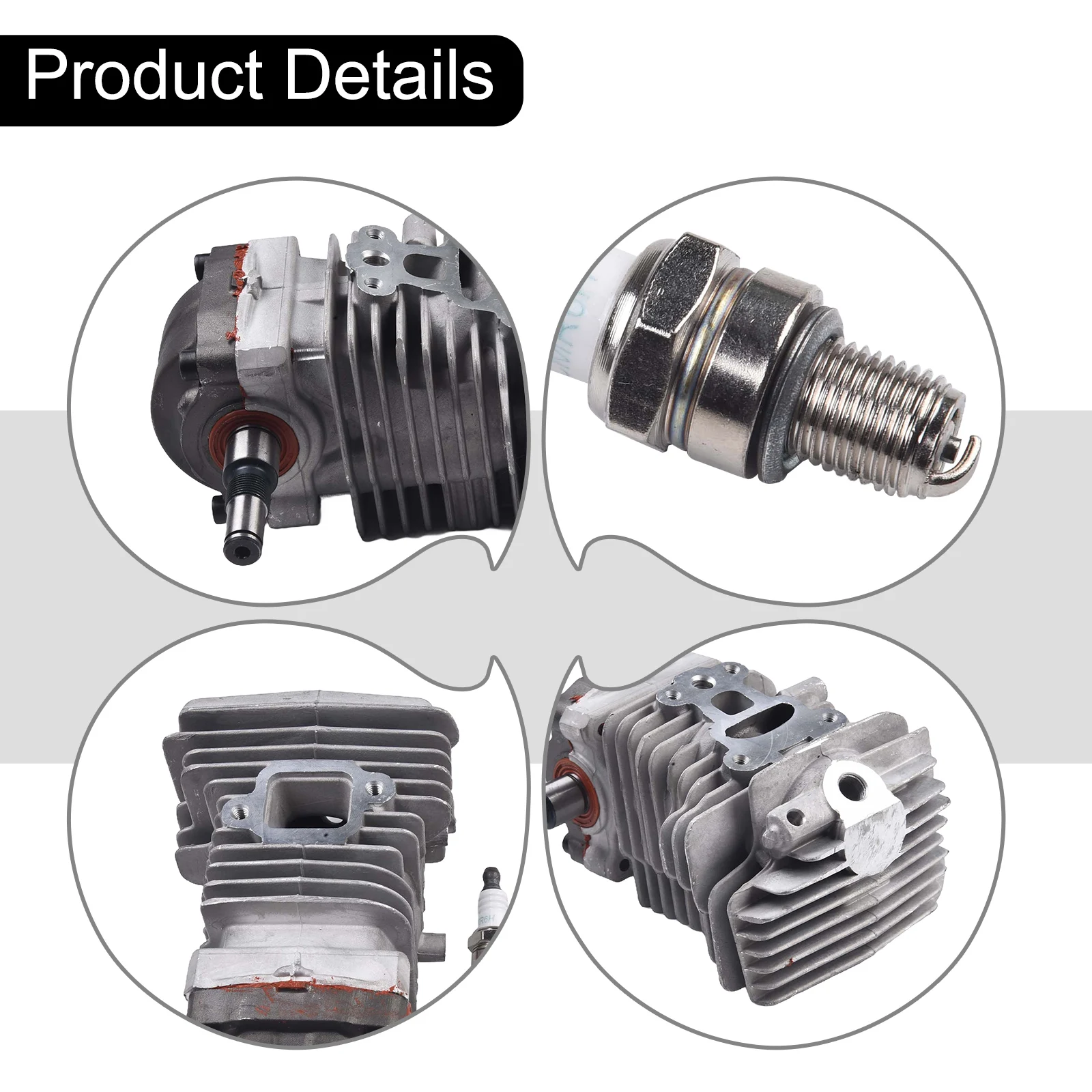 Chainsaw Engine Parts 40mm Cylinder Piston Stability Sturdy Construction Easy Installation Chainsaw Repair Optimal Performance