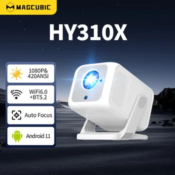 Magcubic HY310X 4K Portable Projector 420ANSI WiFi 6 Auto Focus Android 11 Full HD 1080P Home Outdoor Cinema Support