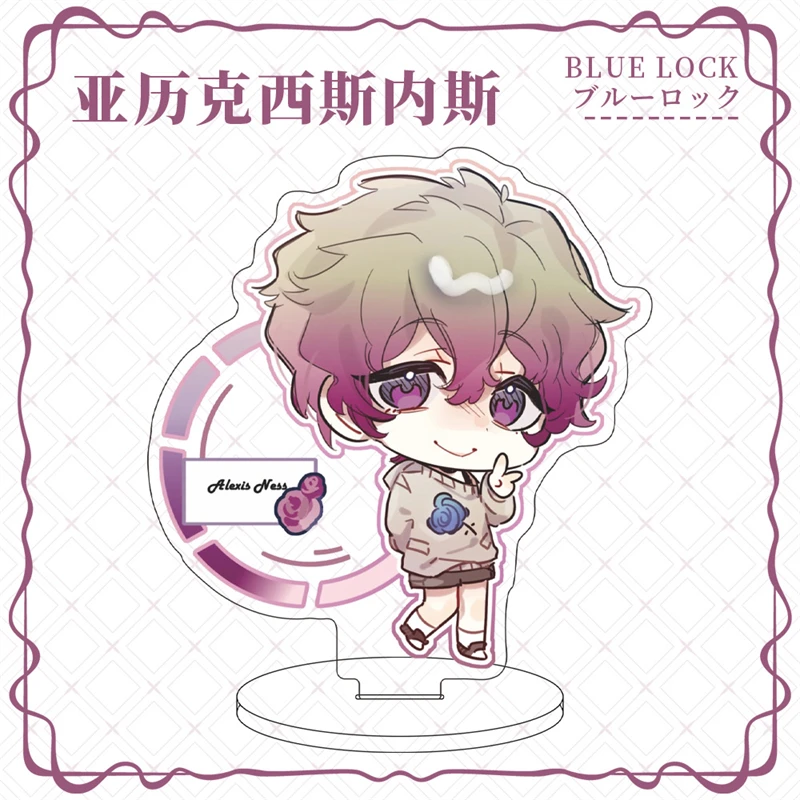 10 سنتيمتر أنيمي الأزرق قفل الشكل مايكل كايسر Itoshi Sae Rin Itoshi حامل أكريليك صغير نموذج لوحة زخارف مكتب لعبة المشجعين الهدايا #5