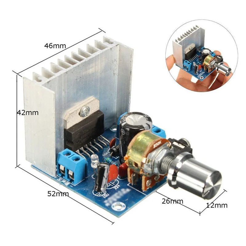 Audio Board Amplifier Digital Dual-Channel Module Stereo TDA7297 12V 15W+15W 2 Channel 2A 4-8Ω AC/DC Brand new