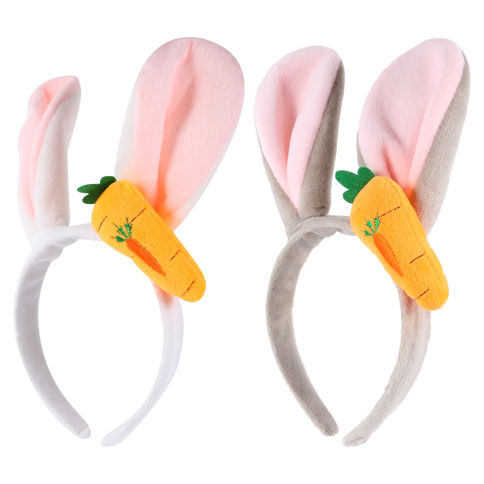 

2 Pcs Bunny Ear Headband Easter Hair Hoops Kids Accessories for Girls Party Headdress Rabbit Ears Shaped Hairbands