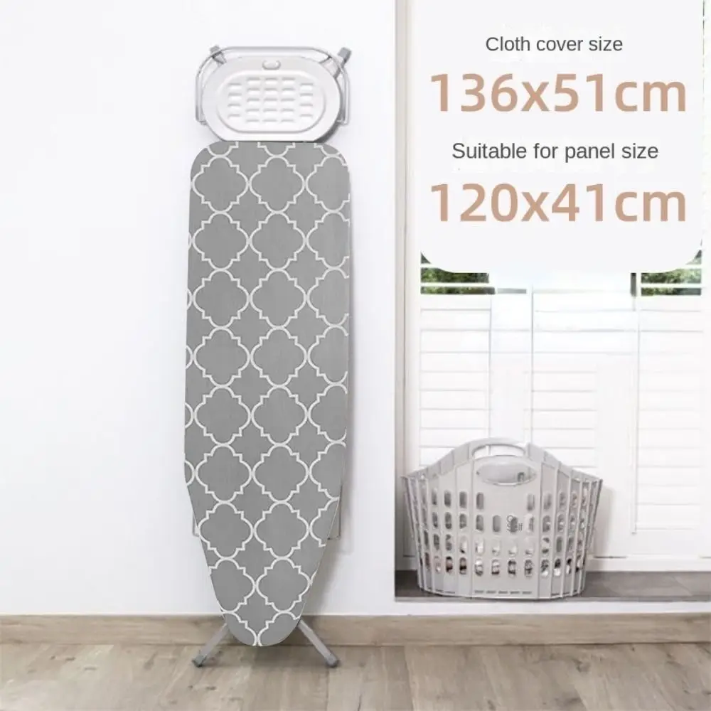 1Pcs Stain Resistant Ironing Board Cover Thick Cotton Padding Universal Iron Heat Shield Cloth Cover With Elastic Edge