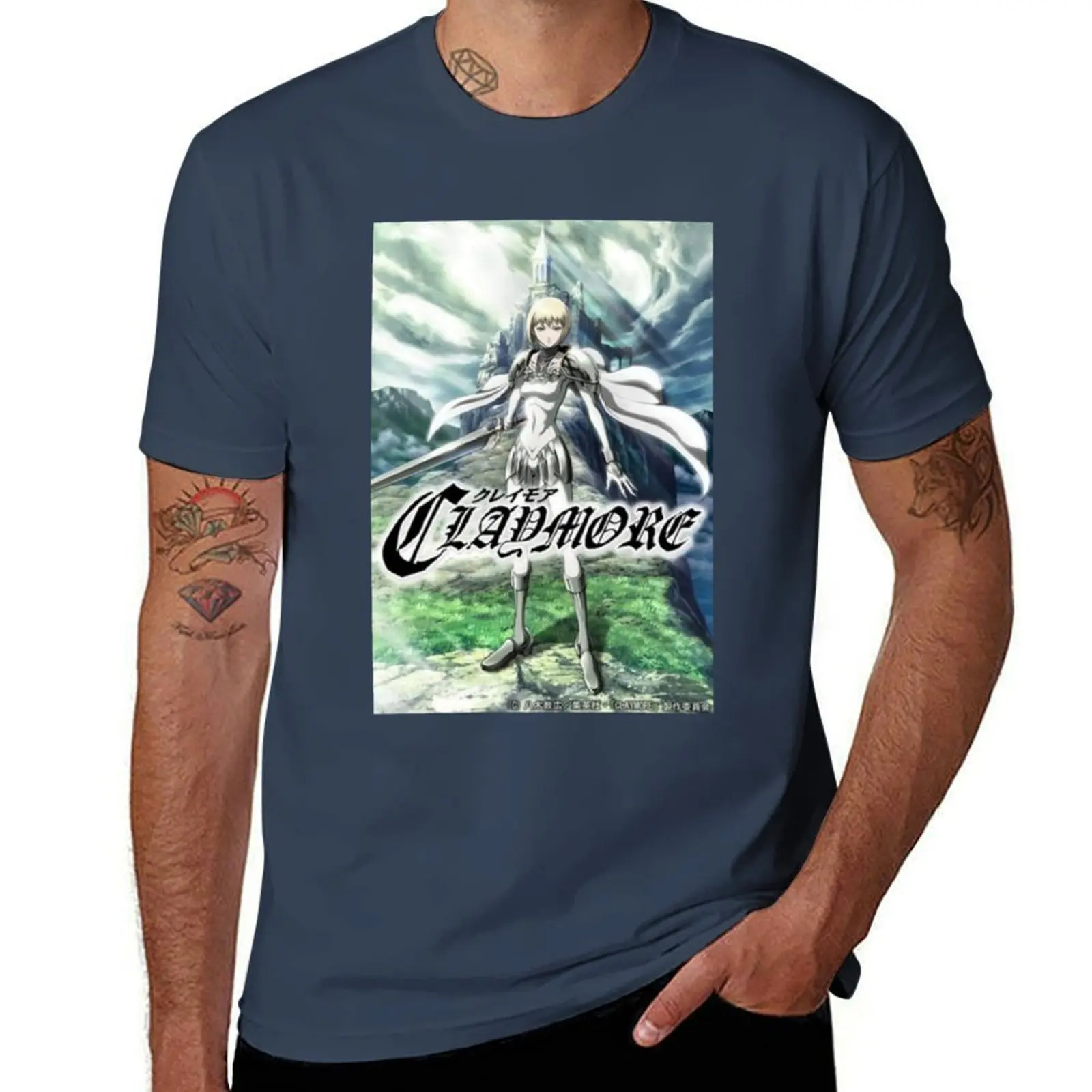 

Funny Claymore Anime Main Characters T-Shirt Plus Size Summer Casual T-Shirt