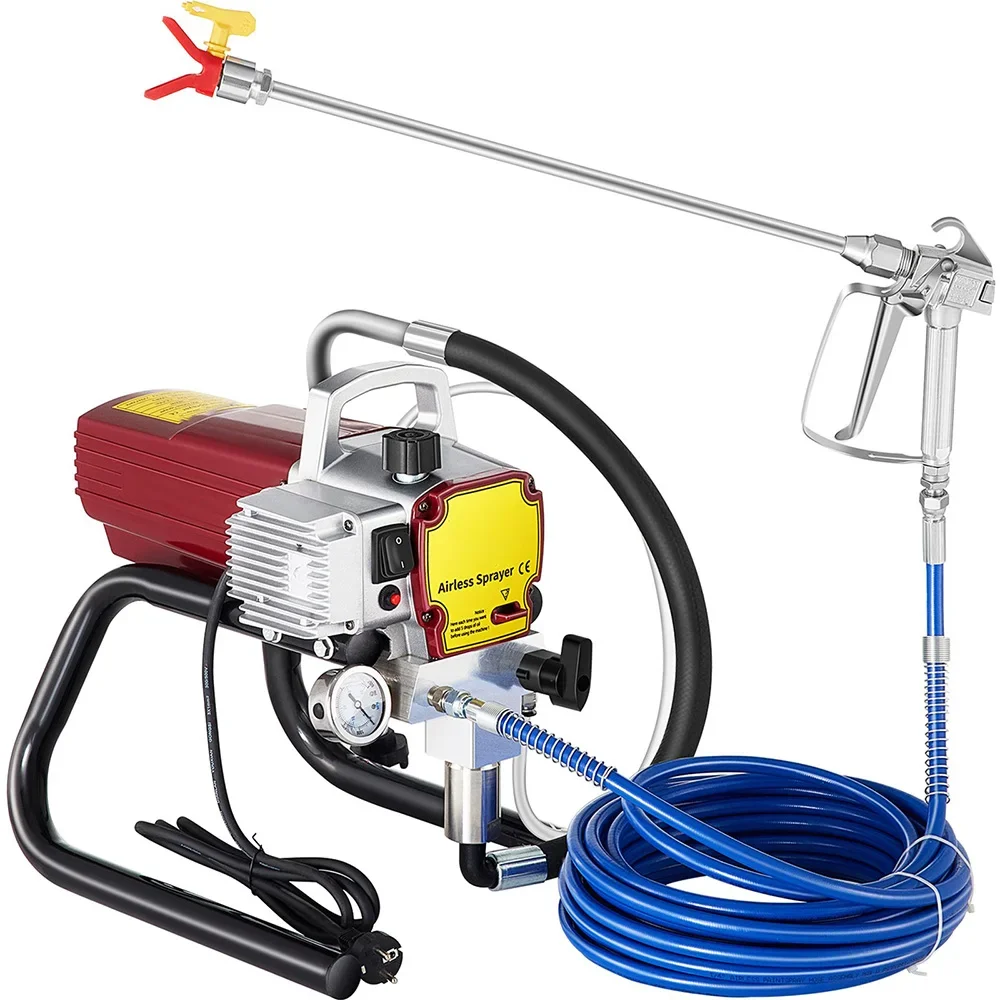 220V 1500W High Pressure Airless Wall Paint Sprayer Spraying Machine 50Hz Airless Paint Sprayer For Wall Painting