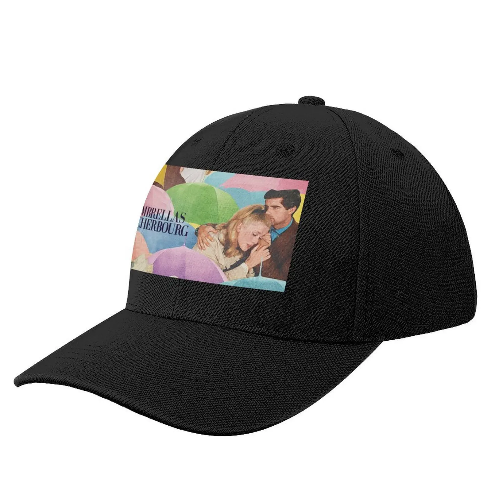 The Umbrellas of Cherbourg Movie Poster Baseball Cap Dropshipping Bobble Hat black Caps Male Women's