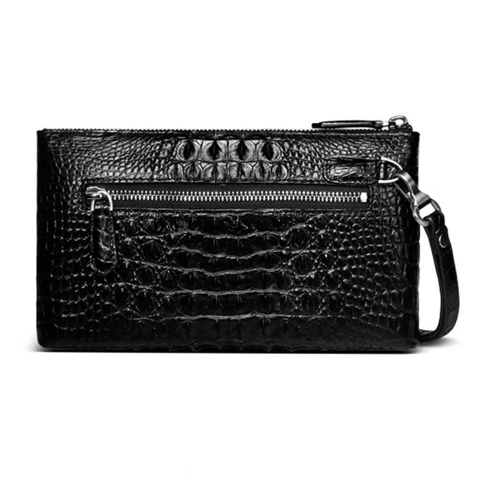 kadilaier New crocodile leather men clutch  crocodile  bag large capacity long wallet clip men wallet