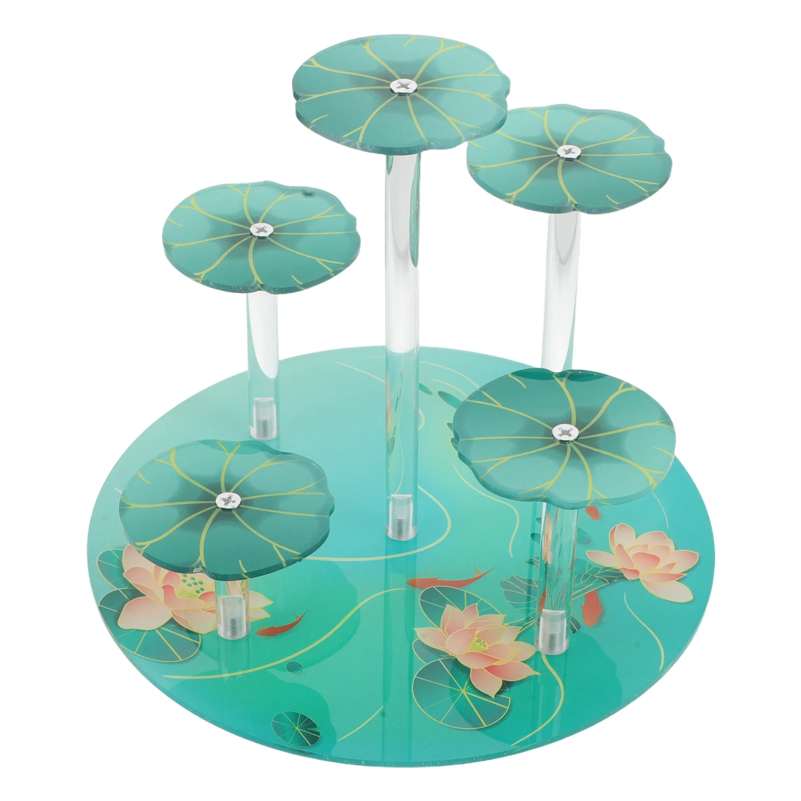

Acrylic Display Stand Multilevel Round Base Action Figure Shelf Cupcake Buffet Riser For Collectibles Dessert Perfume