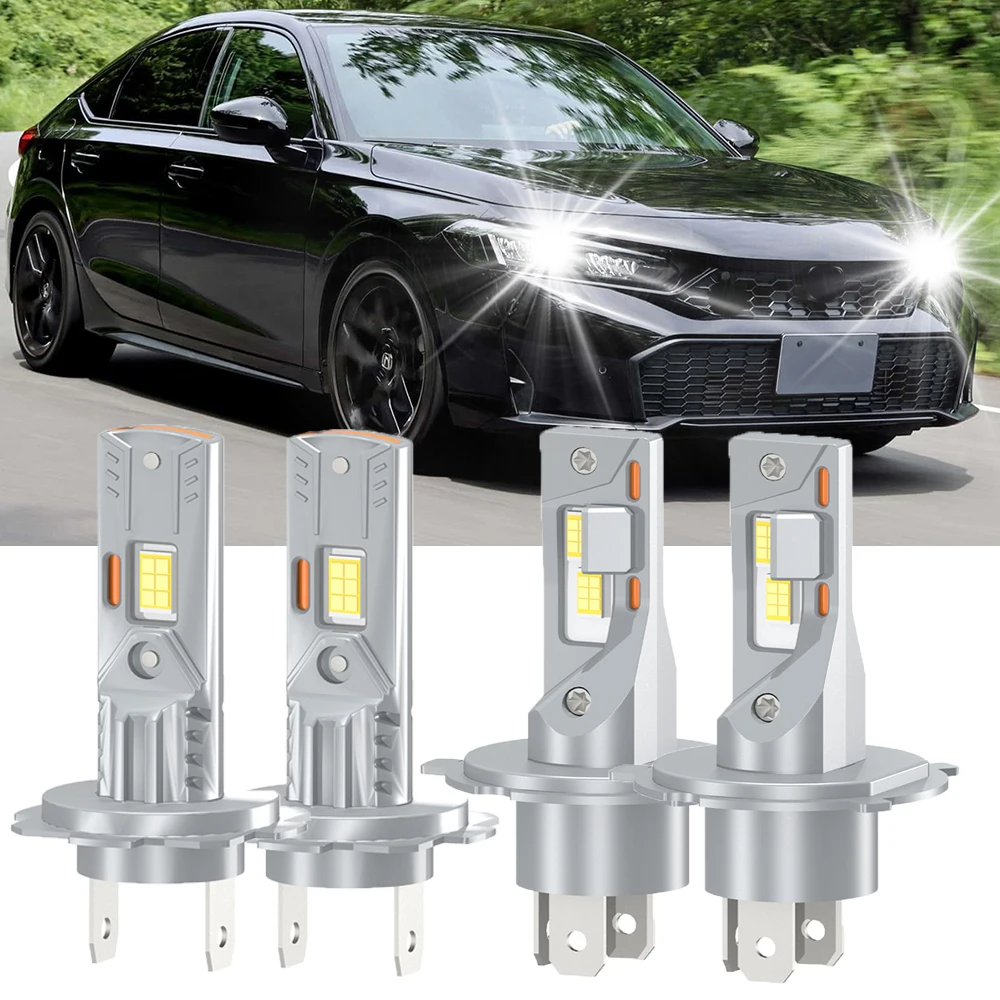 H4 LED-Scheinwerferbirnen mit Fern- und Abblendlicht, verbesserte 3570 CSP H7 H1 Plug & Play Auto-Scheinwerfer 6000K 9005 9006 H11 Ersatzscheinwerfer