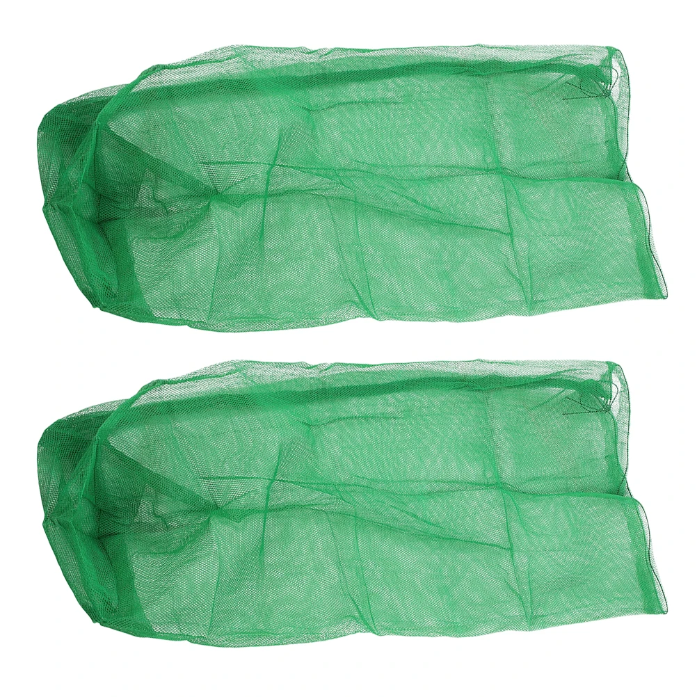 

2 Pcs Portable Fishing Net Bag Transport Bags Keeping Nylon Catcher Holder Basket Collection