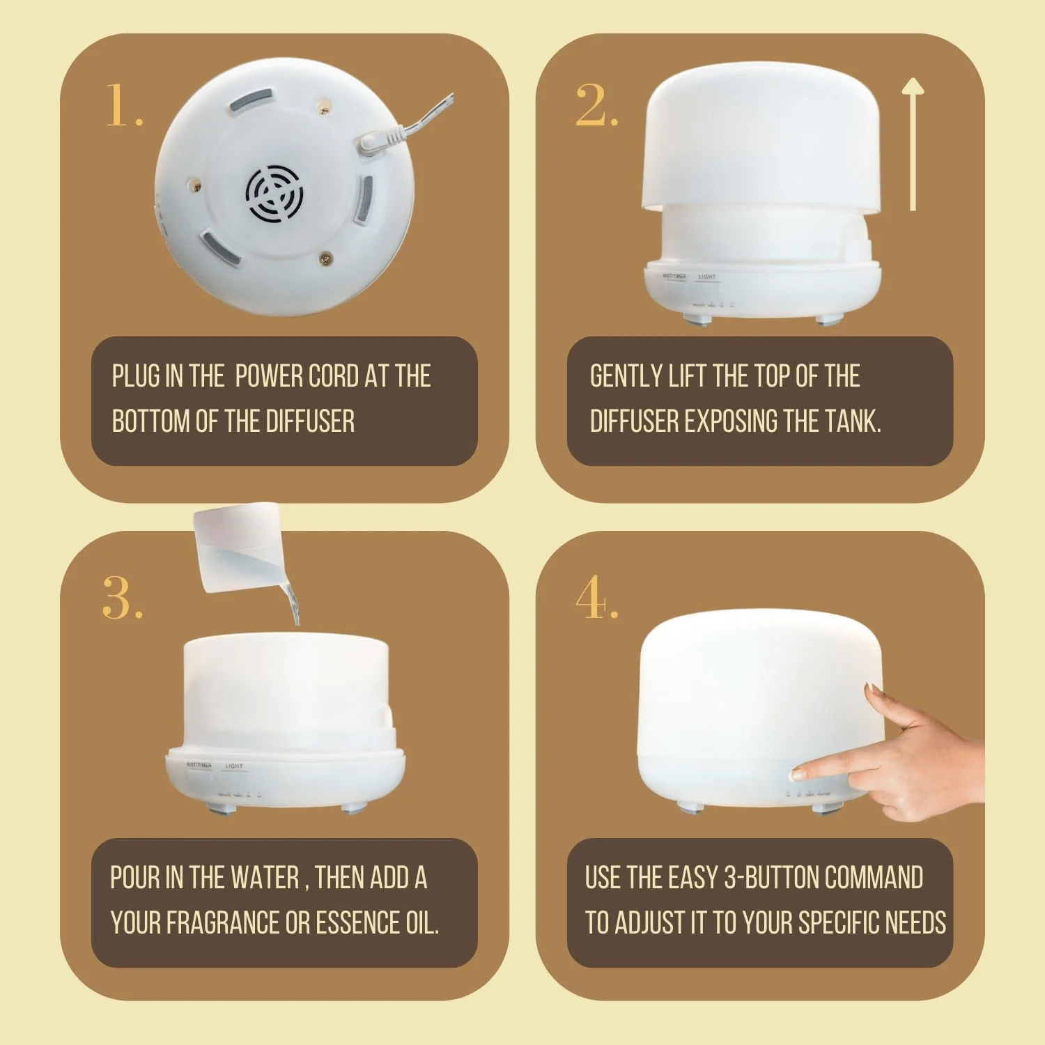 Difusor para casa multifuncional difusor de óleo essencial 300ml-umidificador de luz noturna aromaterapia com controle remoto conjunto de presente de 3 garrafas