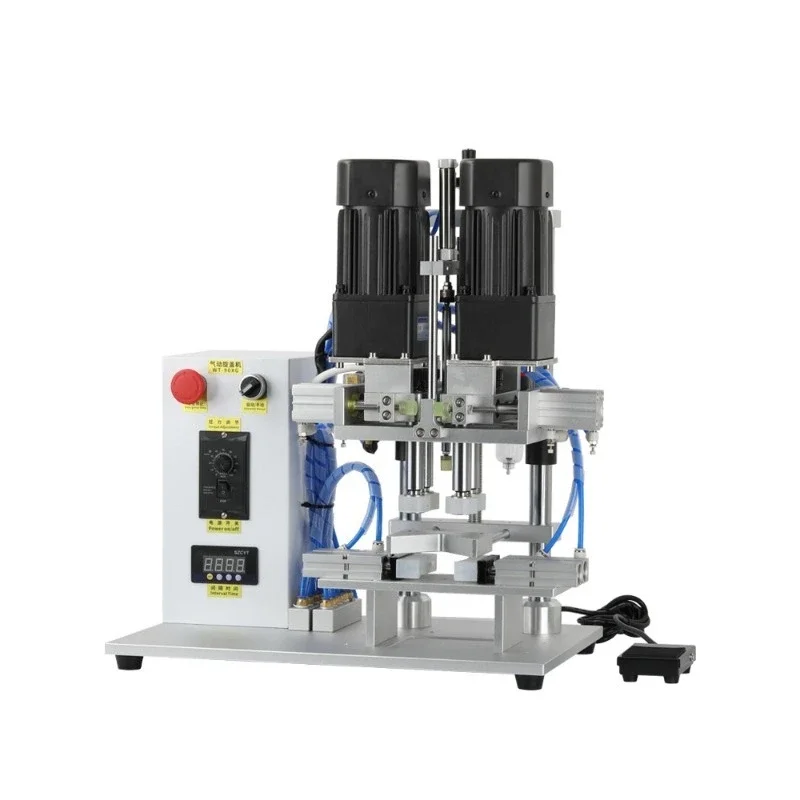 WT-90XG Semi-Automatic Capping Machine Pneumatic Duckbill Bottle Capping Machine Glass Bottle Lock Cap