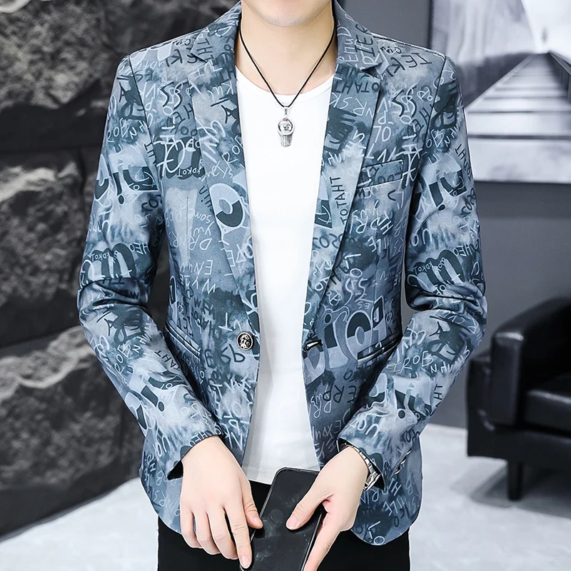 سترة ARC للرجال عصرية للأعمال الخارجية كاجوال مطبوعة بشكل مريح للرجال سترة زفاف مناسبة تمامًا على الطراز البريطاني #3