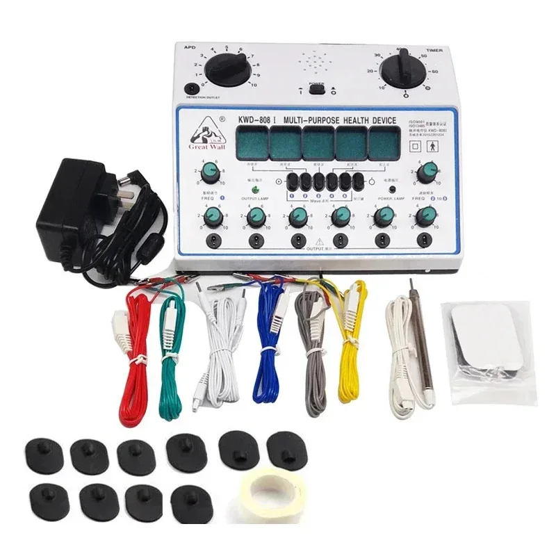 Electric Acupuncture Stimulator Patch Massage Care Kit 6-Channel Output Digital Electrotherapy Acupoint Stimulation Electrode