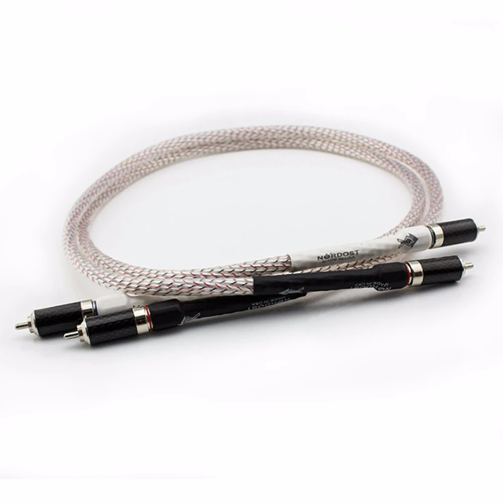 

Hi-end Audio RCA Interconnect Cable With Carbon Fiber RCA Jack Connector