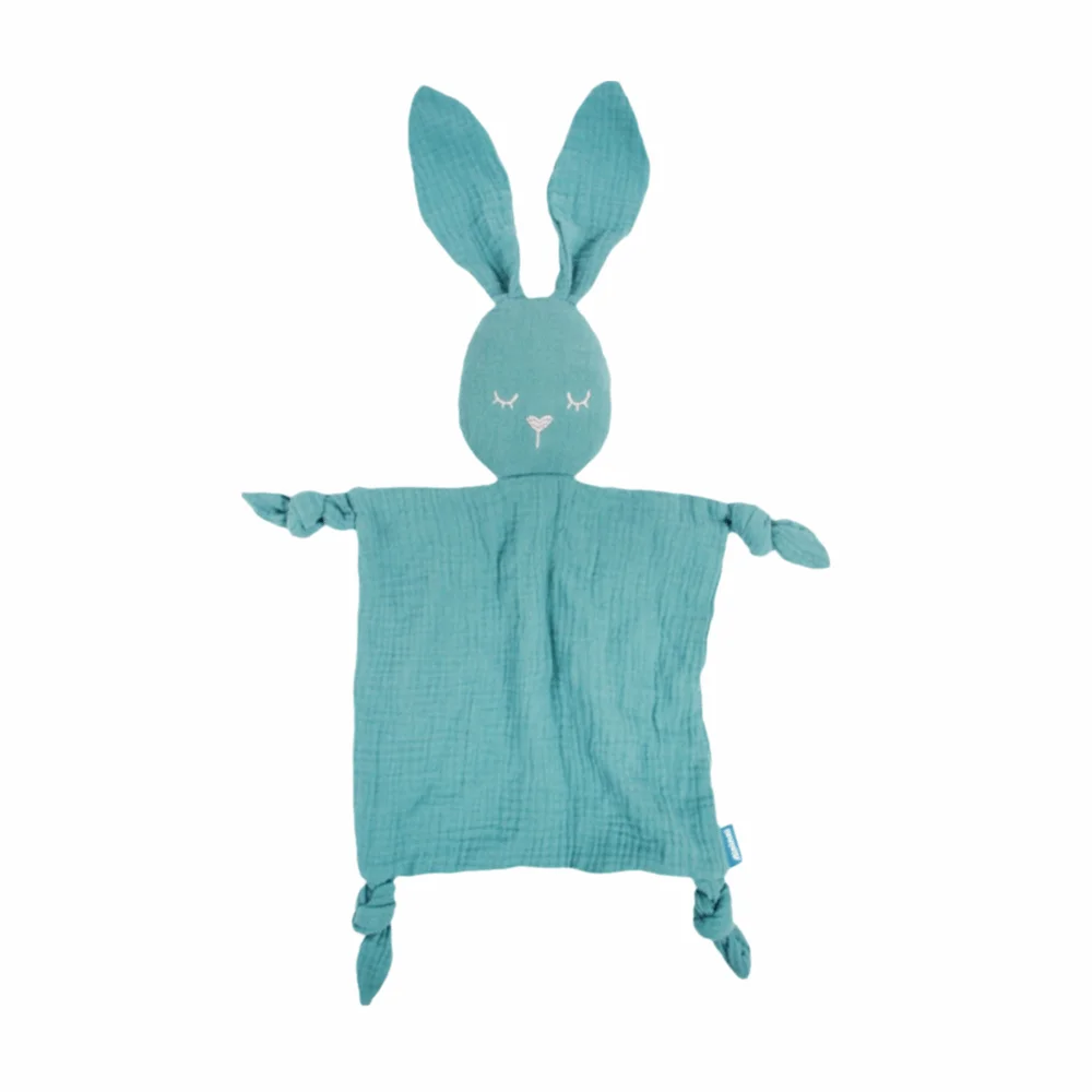 

Soft Baby Cotton Gauze Blanket Cartoon Sensory Toy Soothe Appease Towel Cute Doll Rabbit Ears Newborn Sleeping Blanket