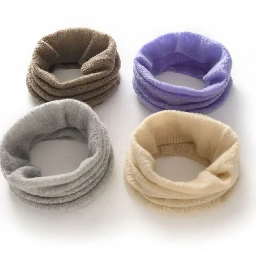 

100% Pure Cashmere Neck Warmer for Men and Women, Winter Thickened Warm Pullover Scarf, Cold Protection Neck Guard