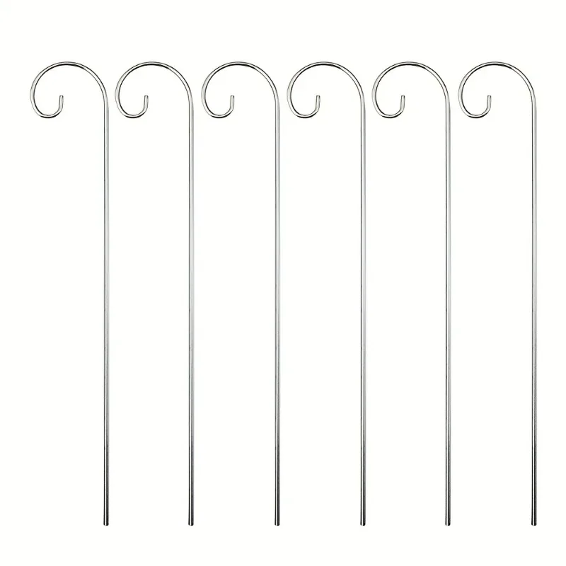 100pcs Metal Plant Hooks Floral Hangers Gardening Indoor Outdoor Plants Labels Potted Cacti Display Greenhouse Signage Organizer