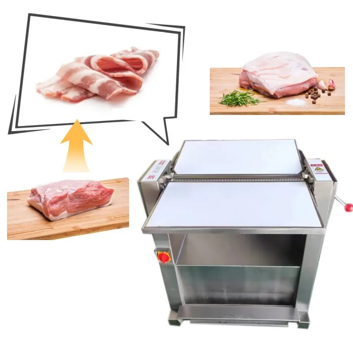 

Heavy Pig Meat Peeler Commercial Automatic Peeling Machine with Variable Thickness Control