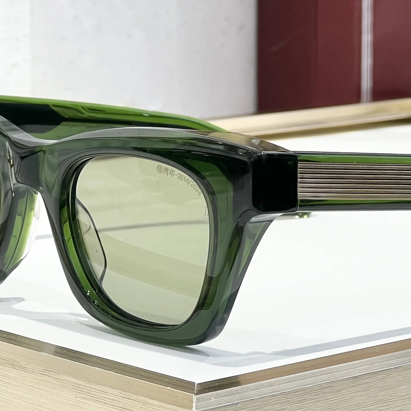 JMM DEALAN 10th الذكرى نظارات شمسية كلاسيكية UV400 اليدوية إطار خلات مصمم نظارات للرجال في الهواء الطلق متعدد الألوان مع حافظة