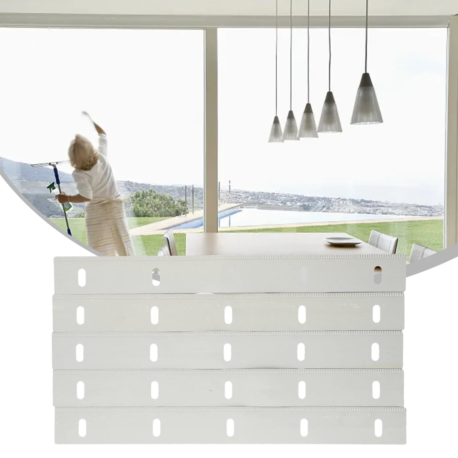 

5 шт., резиновый ракель для бытовой техники для влажного пылесоса, инструмент для пола, детали пылесоса, полезные вещи для дома