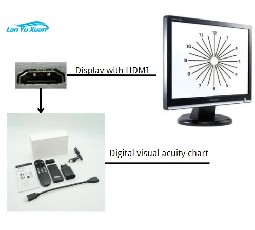 Eye Vision Digital Test Screen Lcd Led Visual Panel Chart Visual Acuity ChartLocal stock