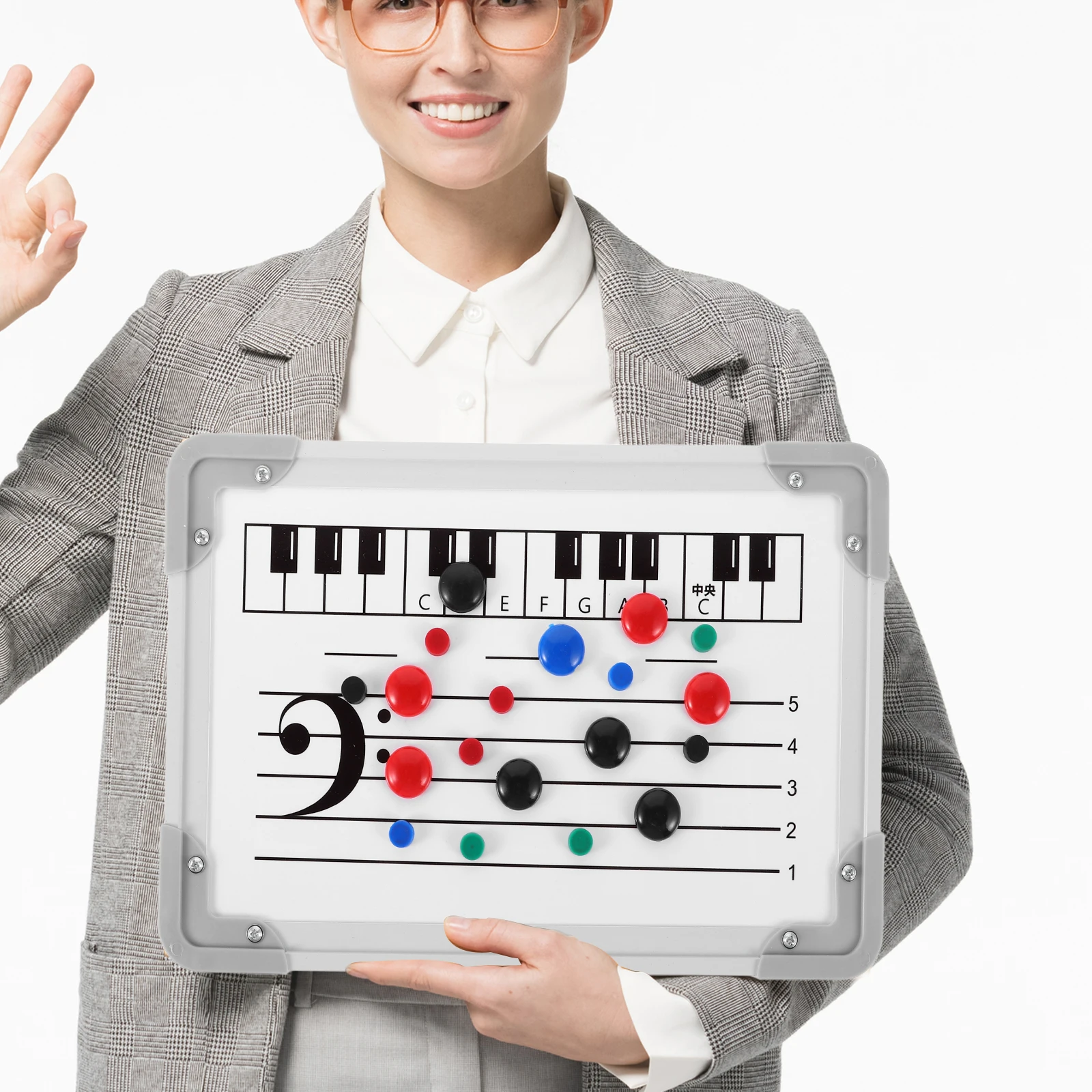 

Double-Sided Whiteboard For Piano Practice Erasable s Learning Tool Classroom Home Use Dry Erase