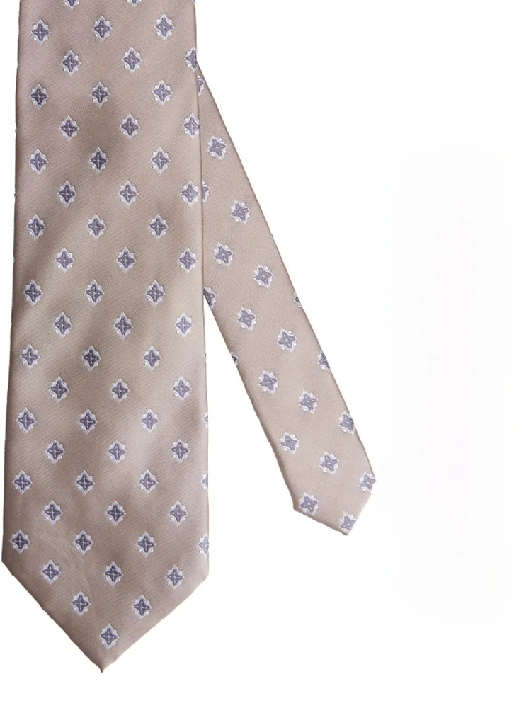 classic-handmade-tie-men's-busin-formal-high-luxury-brand-boyfriend-flat-round-square-pattern-woolen-silk-striped-tie