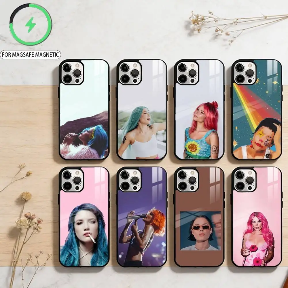 

Beauty Singer H-Halsey Magnetic For Magsafe Wireless Charging Phone Case For iPhone17,16,15,14,13,12,11 Plus,Pro Max