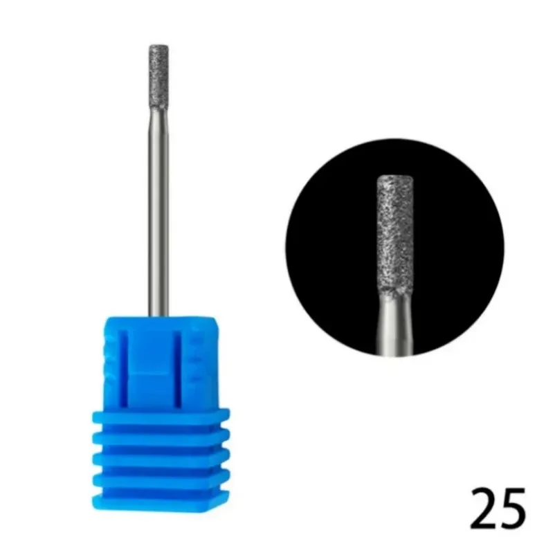 Diamond Nail Drill Bit, Fresas Elétricas para Pedicure, Arquivos de Manicure, Burr de Cutícula, Ferramentas Limpas Acessórios, 1Pc