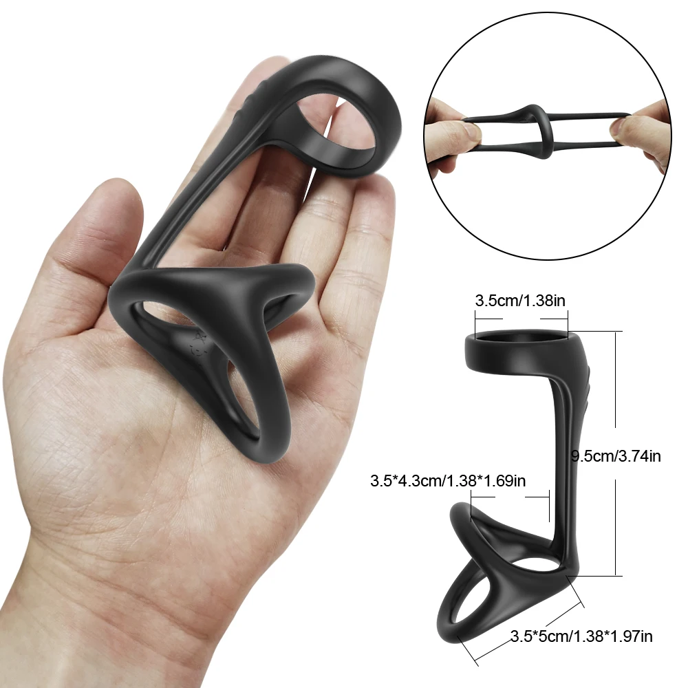 Newest Penis Ring Reusable Silicone Semen Cock Ring Penis Enlargement Delayed Ejaculation Sex Toys For Men Dick Enlarger Rings