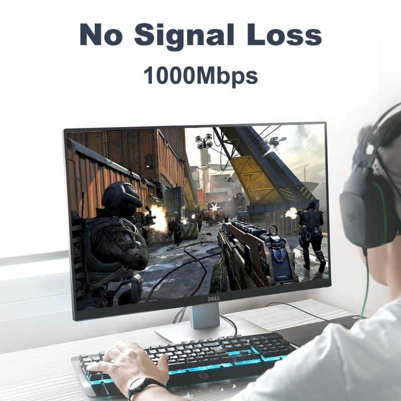 Jasoz RJ45 Cổng Kết Nối Mạng Gigabit Ethernet Extender LAN Mở Rộng Bộ Cho Cat7 Cat6 Cat5e Nữ Để Nữ Cáp Ethernet