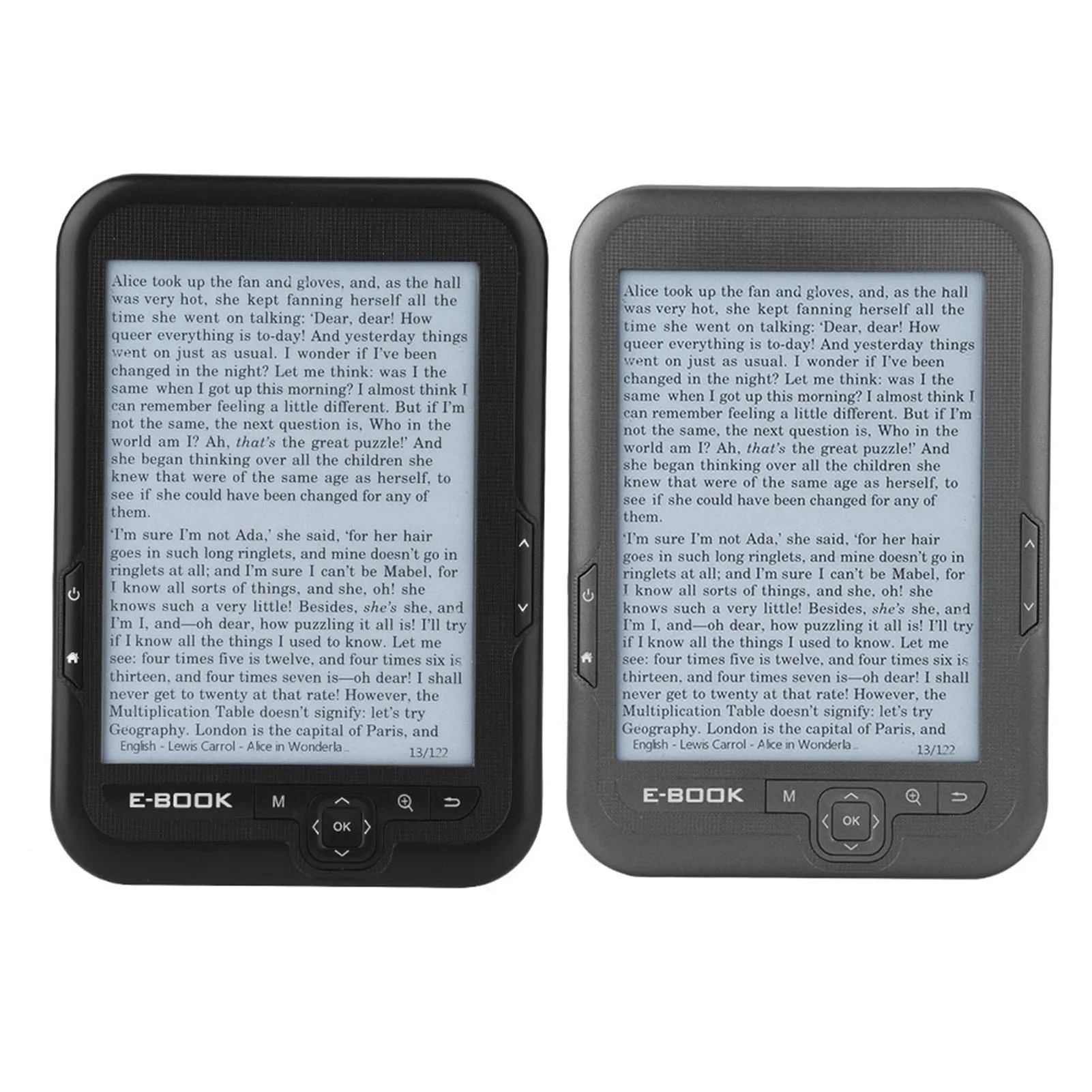 EBOOK Reader EInk 6 Inch Ereader 600 X 800 Resolution Display 300DPI Blue Cover 8GB e BOOK Reader e BOOK Reader Display