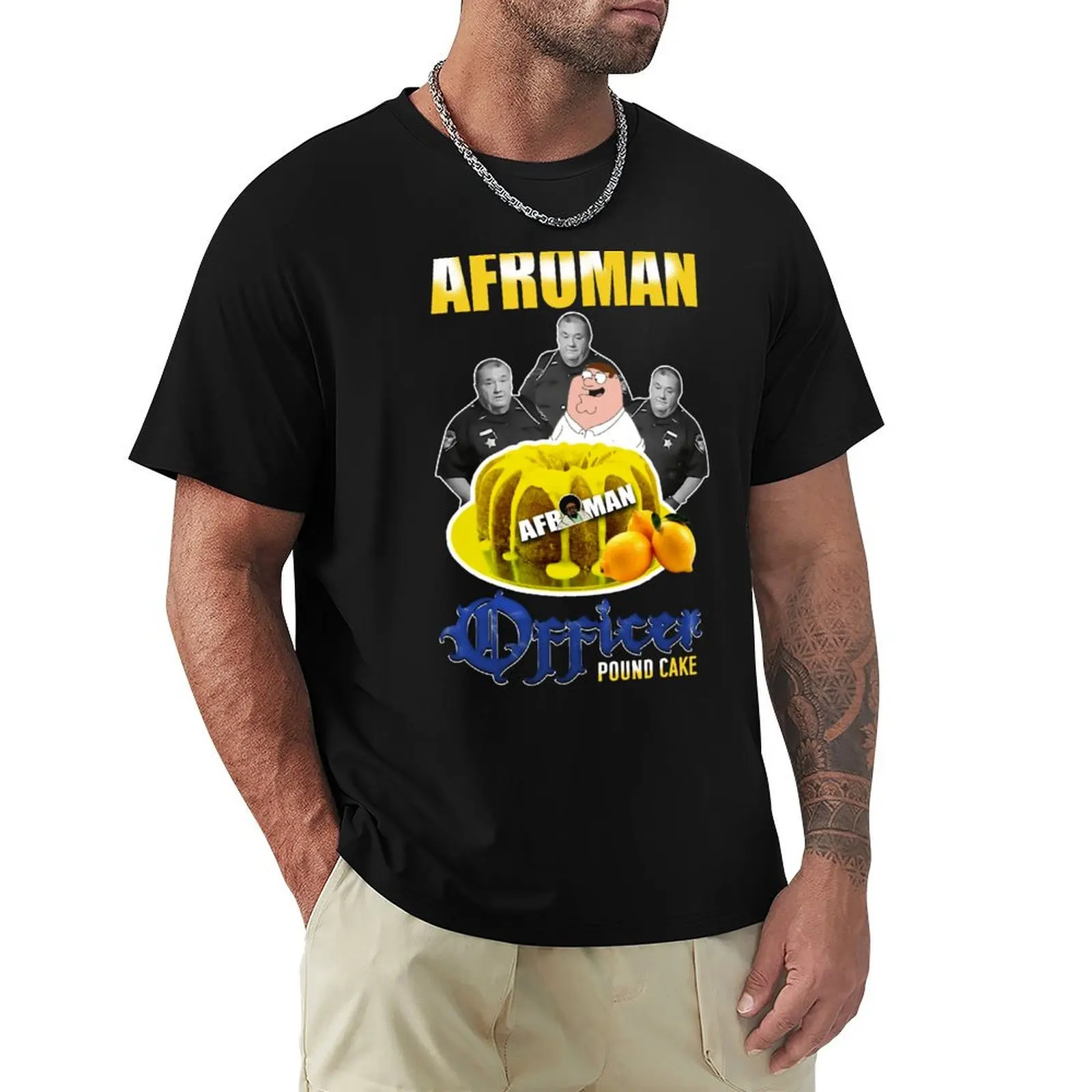 Afroman Lemon Pound Cake T-Shirt Durable Work Wear T-Shirt
