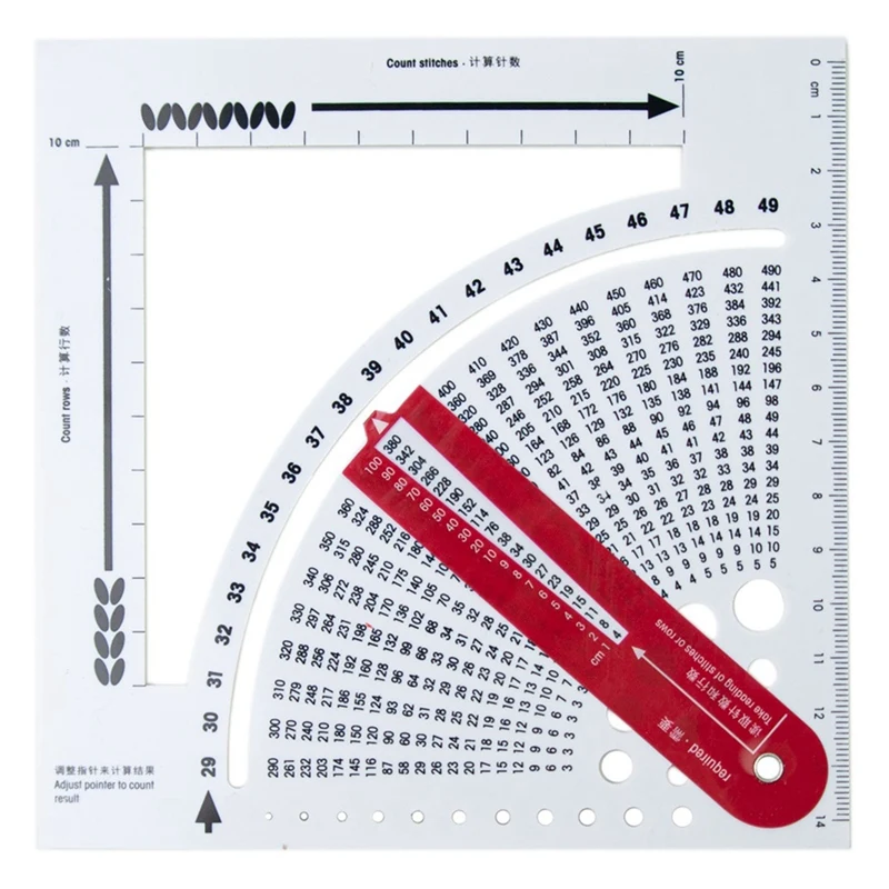 Knitting Gauge Converter Calculate Number Of Stitches Rows Knitting Stable Plastic Calculator DIY Apparel Sewing