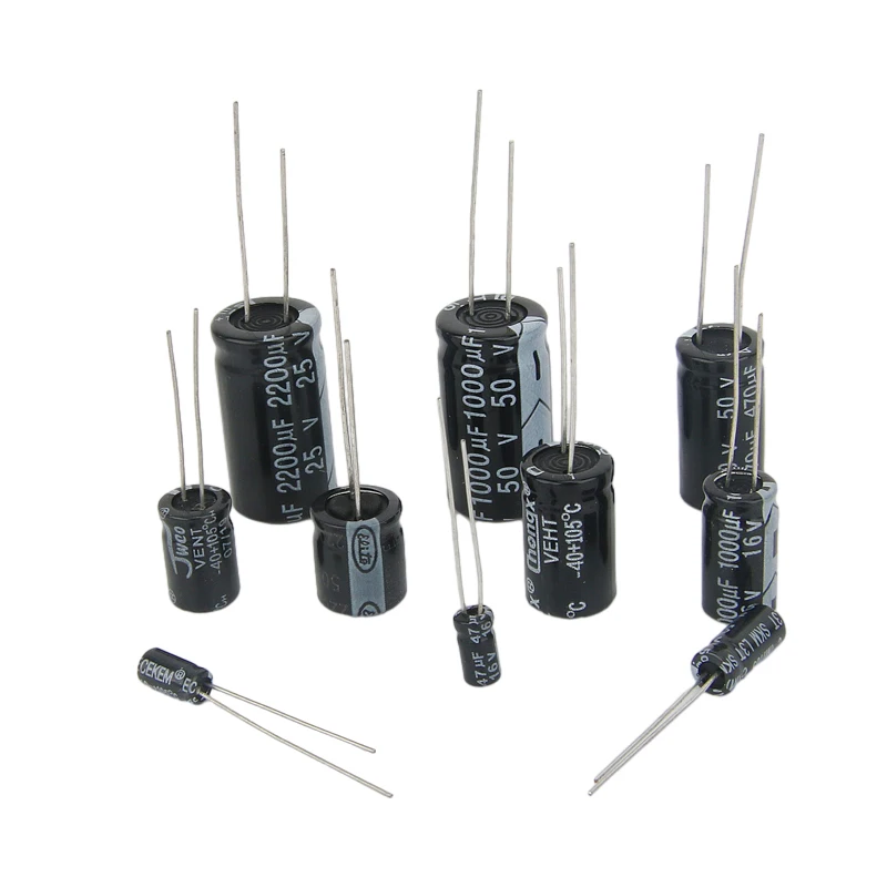 10V 16V 25V 35V 50V 63V 100V 200V 250V 400V Aluminum Electrolytic Capacitor 20% 100UF 470UF 680UF 1000UF 1500UF 2200UF 3300UF