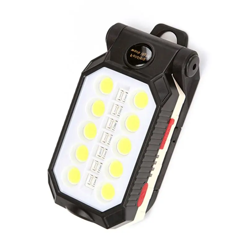 

ABJX New Cob Work Light USB Charging Folding Outdoor Camping Light Magnet Maintenance Light Multi-Function Lighting Flashlight