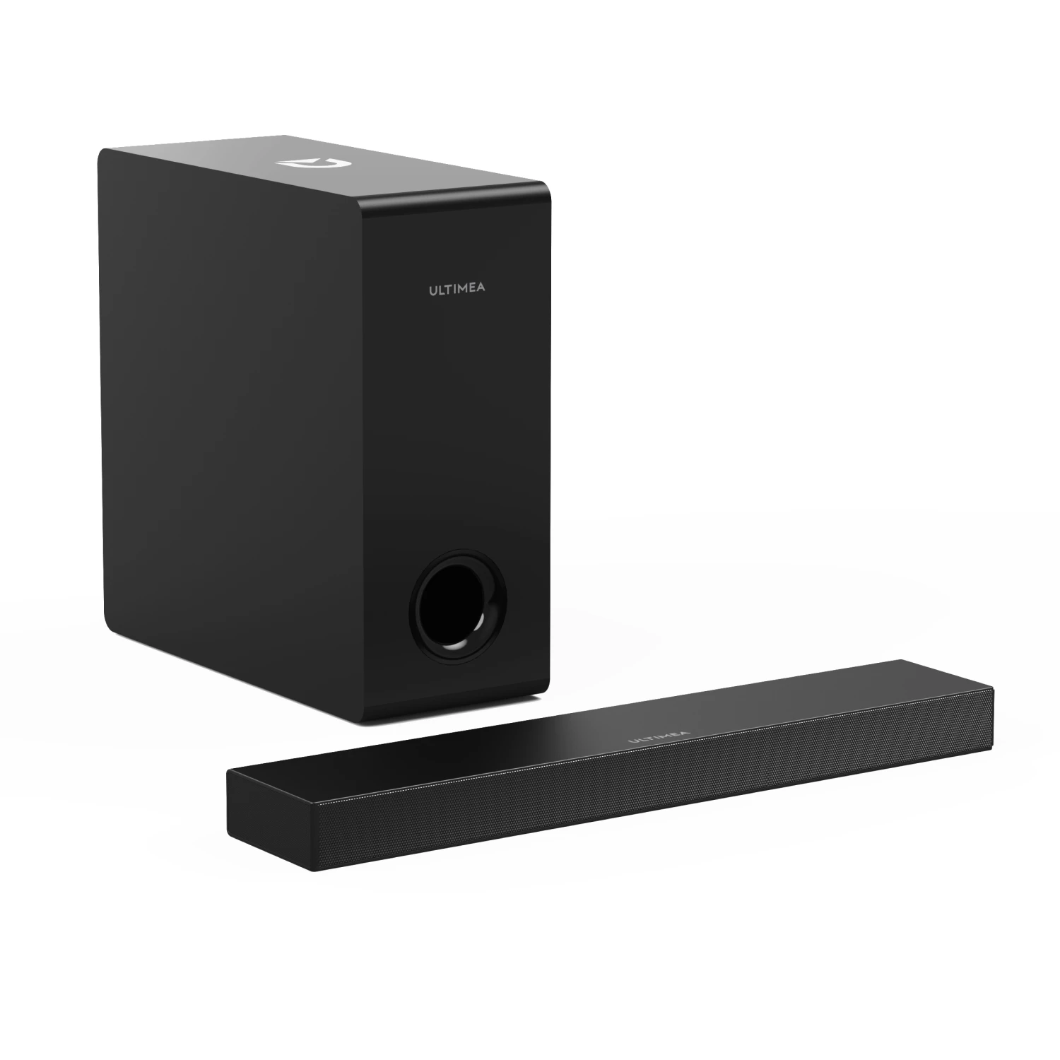 ULTIMEA 2.1ch Ultraslanke Soundbar met 5.25'' Bedrade Subwoofer, HDMI ARC, BassMX Diepe Bas, 3 EQ-modi, TV & PC Gaming Speaker