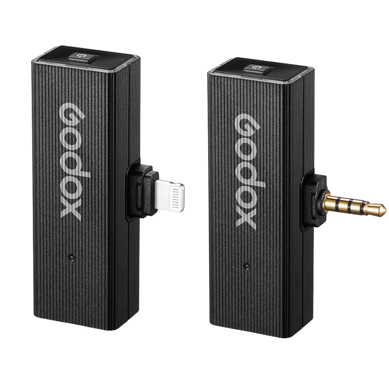 Godox – Mini système de Microphone sans fil MoveLink 2.4GHz, avec câble USB type-c ou Lightning, pour téléphone, appareil photo DSLR, Smartphone