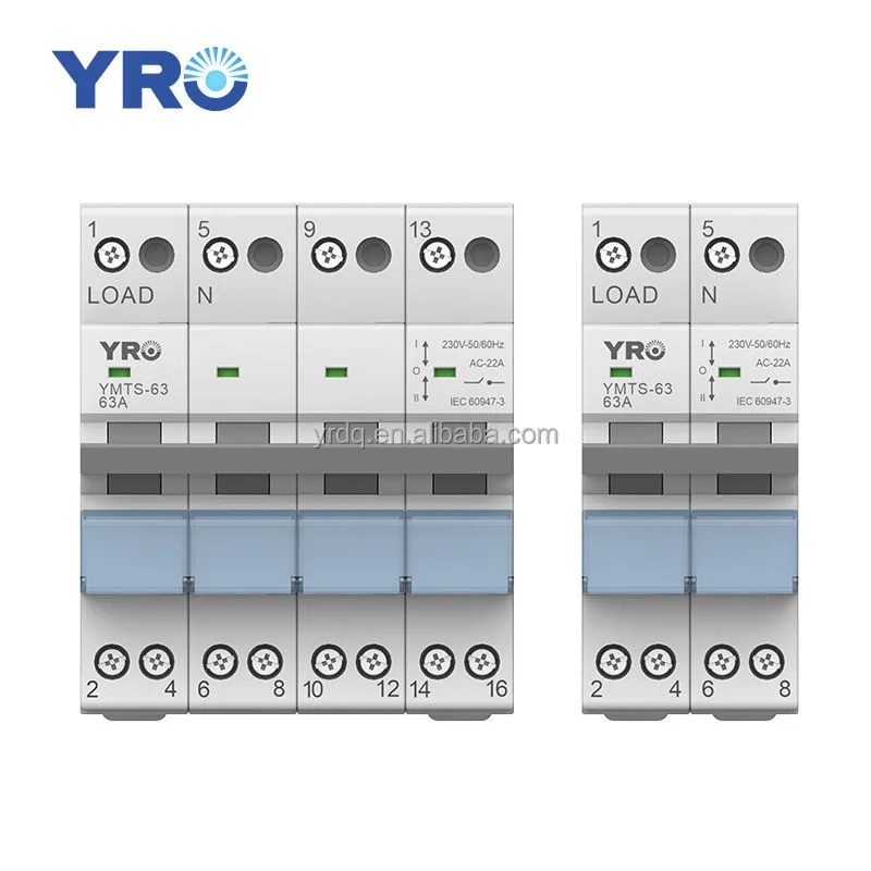 YRO 2P 40A MTS Dual Power Manual Transfer Isolating Switch Interlock Circuit Breaker