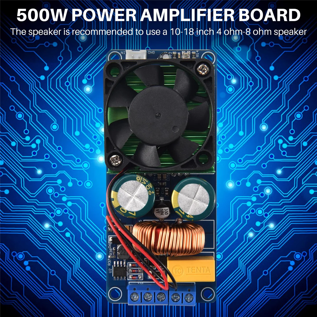 IRS2092S High Power Class D HIFI Mono Digital Power Amplifier Board 500W 58-70V HOT