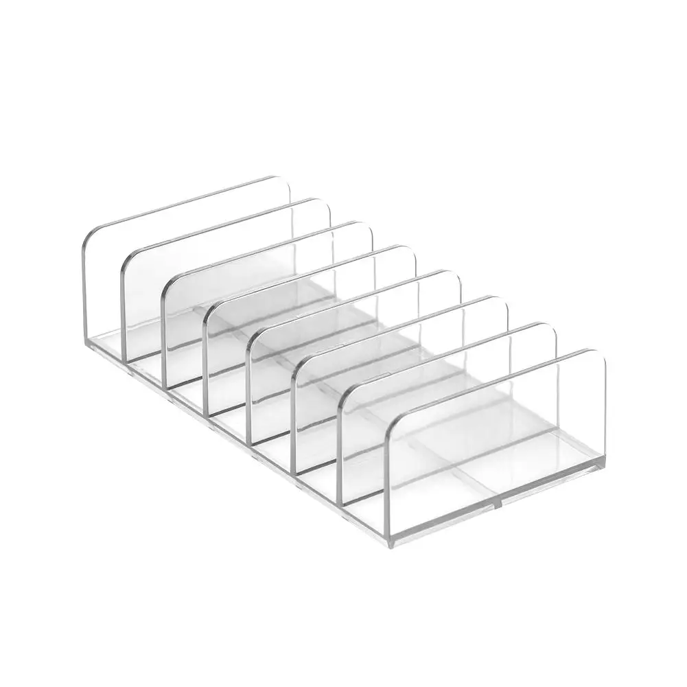 Eyeshadow Tray Storage Rack Transparent Powder Box Rack Drawer Cosmetics Storage Desktop Partition Makeup W7M5