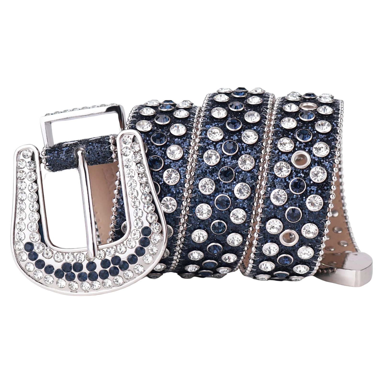 Custom Made Western Studded Belt Cowboy Bling Bling Men Rhinestones Belt Ceinture Femme