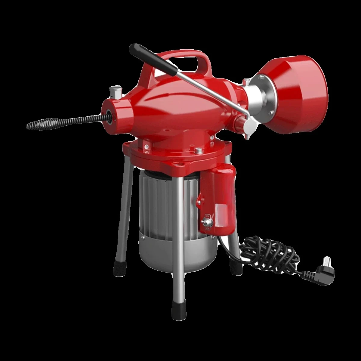 Electric Drain Cleaner Kitchen Drain Cleaning Bathroom Clog Removal and Cleaning Coiled Spring Toilet Plunger 220V