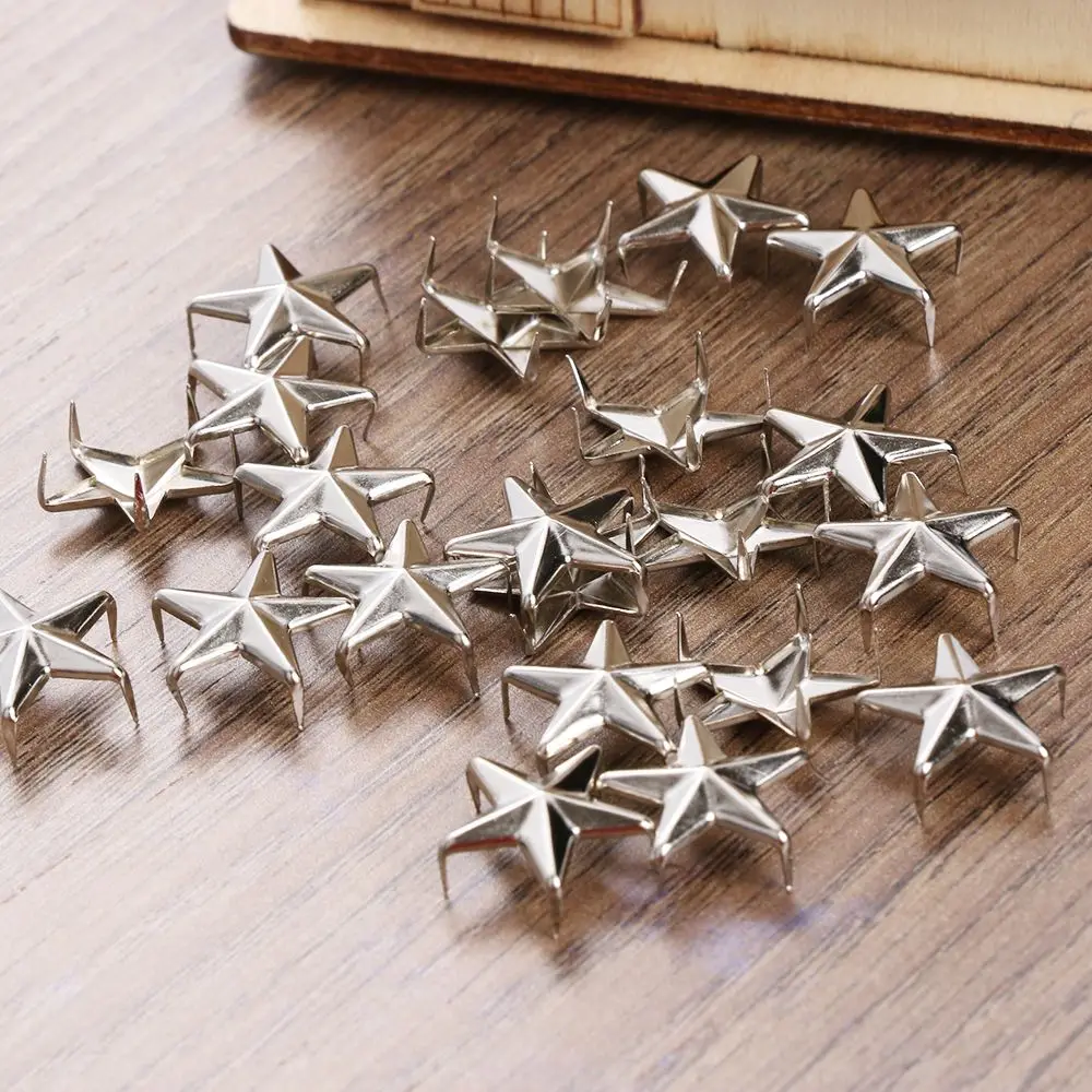 15mm Garment Rock Punk Sewing Decoration Clothing Accessories Spots Nailhead Star Rivets Leather Craft Studs Spikes